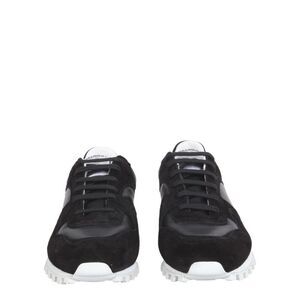 SPALWART Marathon Trail Suede and Leather Sneakers Men BLACK